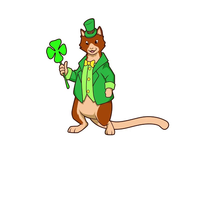 Tree Kangaroo Leprechaun - St Patrick's Kangaroo