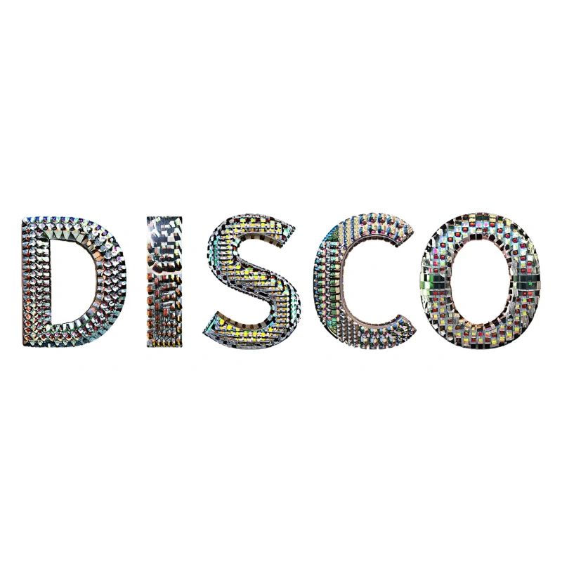 DISCO lettrage boule disco look danse devisefun