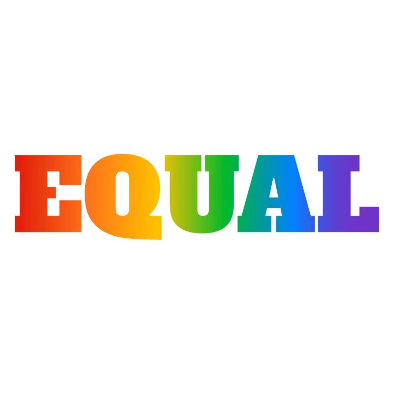 EQUAL RAINBOW TEXT