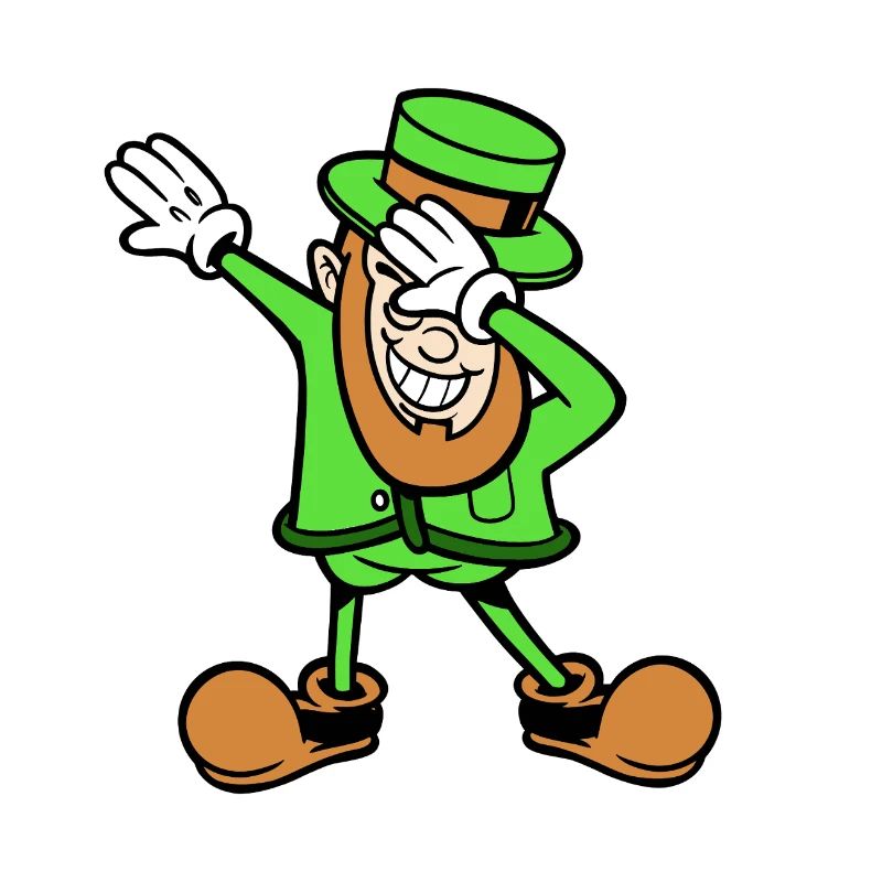 Danse du dabbing du lutin de la Saint-Patrick