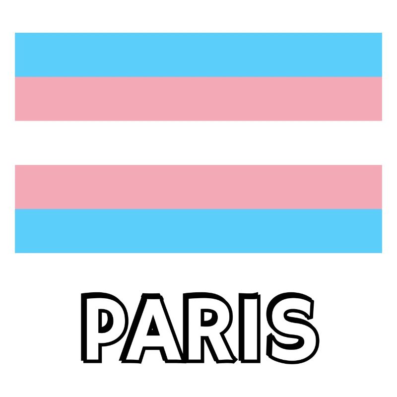 Drapeau de la Trans Pride Paris