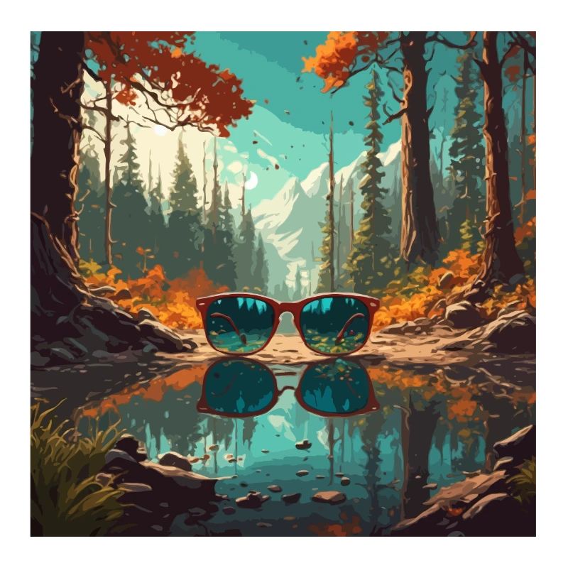 Lunettes de soleil / Reflection / Forest / Reflection