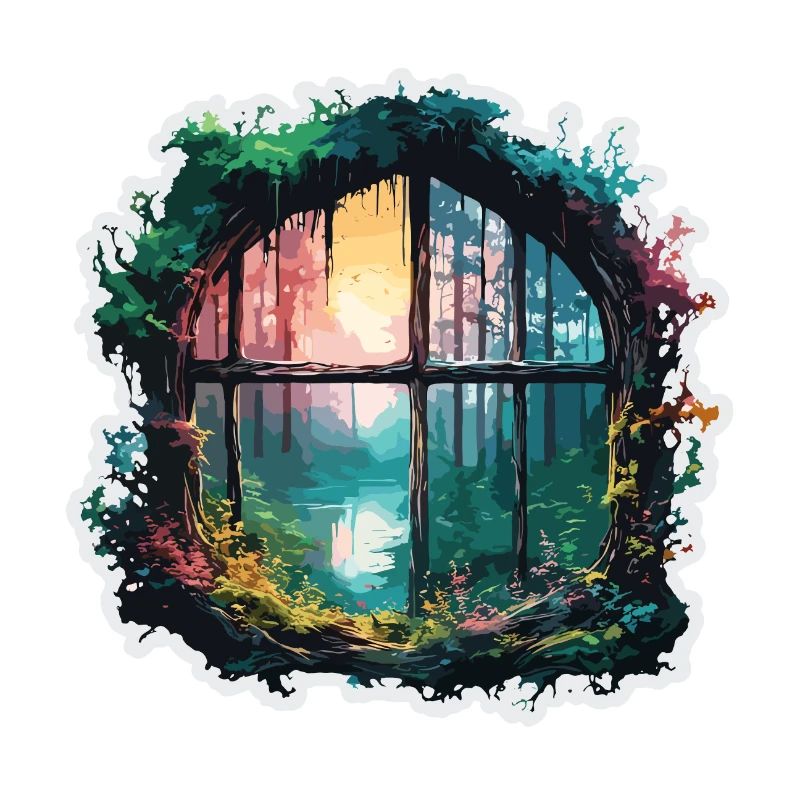 Window in the Forest / Trees / View / Wilderness