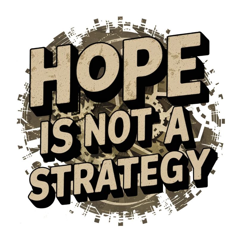 Hope is not a strategy - Positive message