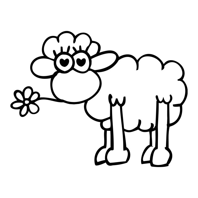 Verliebtes Schaf