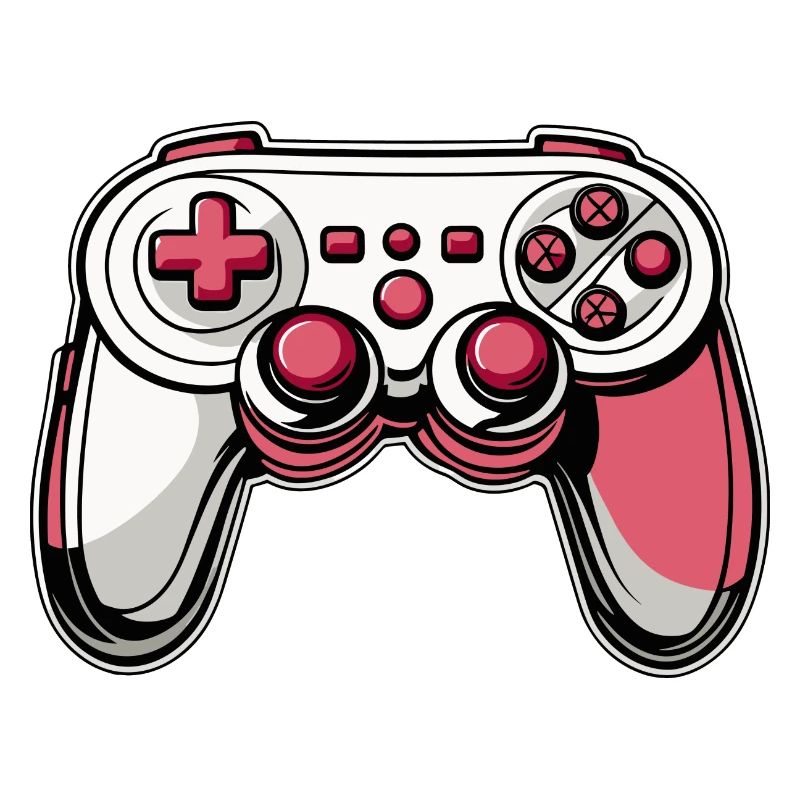 Controller Pink Red Illustration