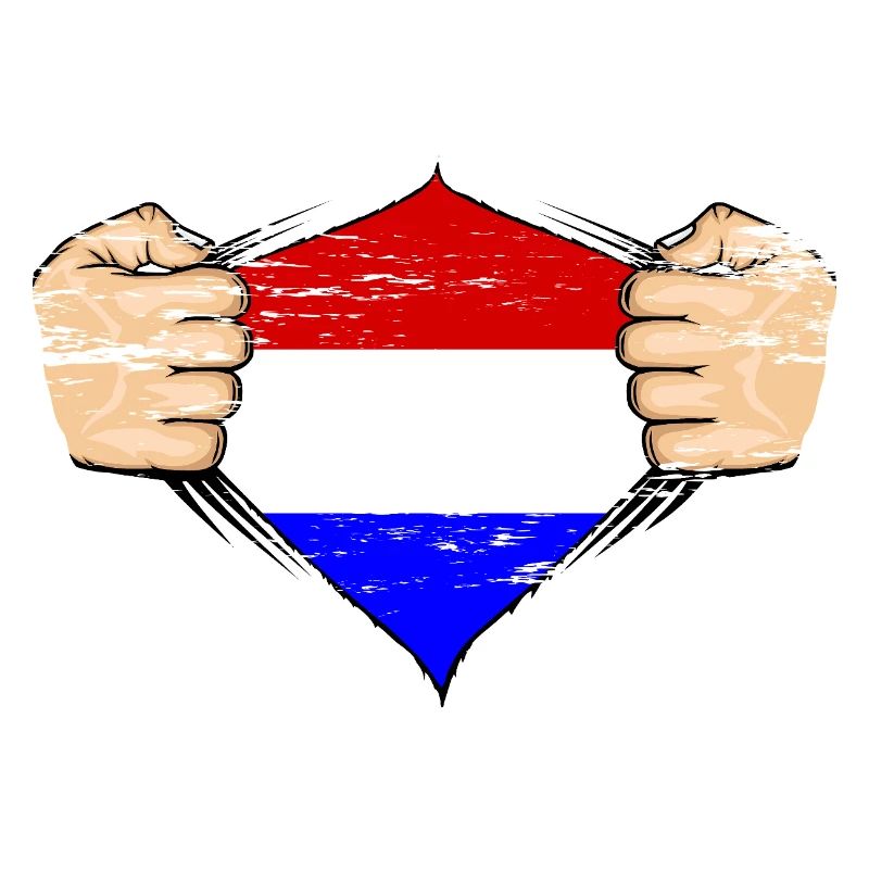 Design du drapeau de la Hollande utilisé