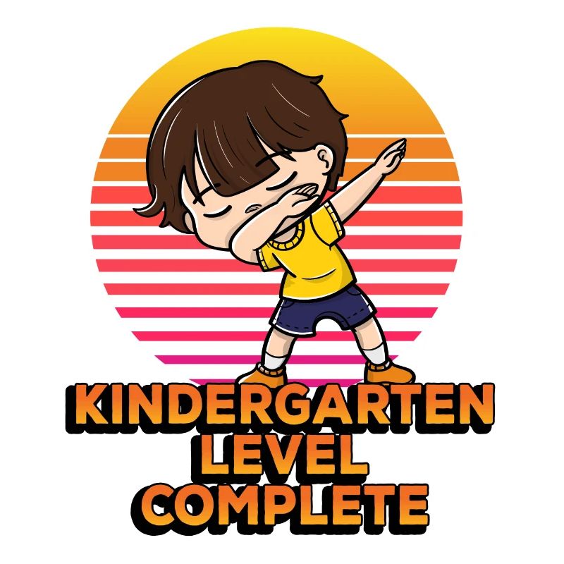 Kindergarten Level Complete Funny Dabbing Student