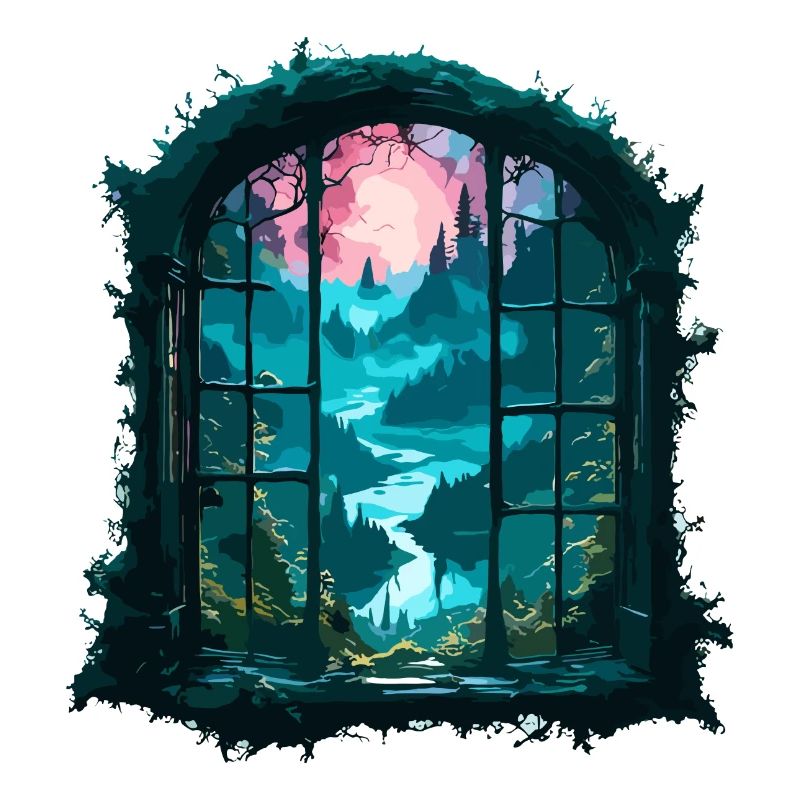Window in the Forest / Trees / View / Wilderness
