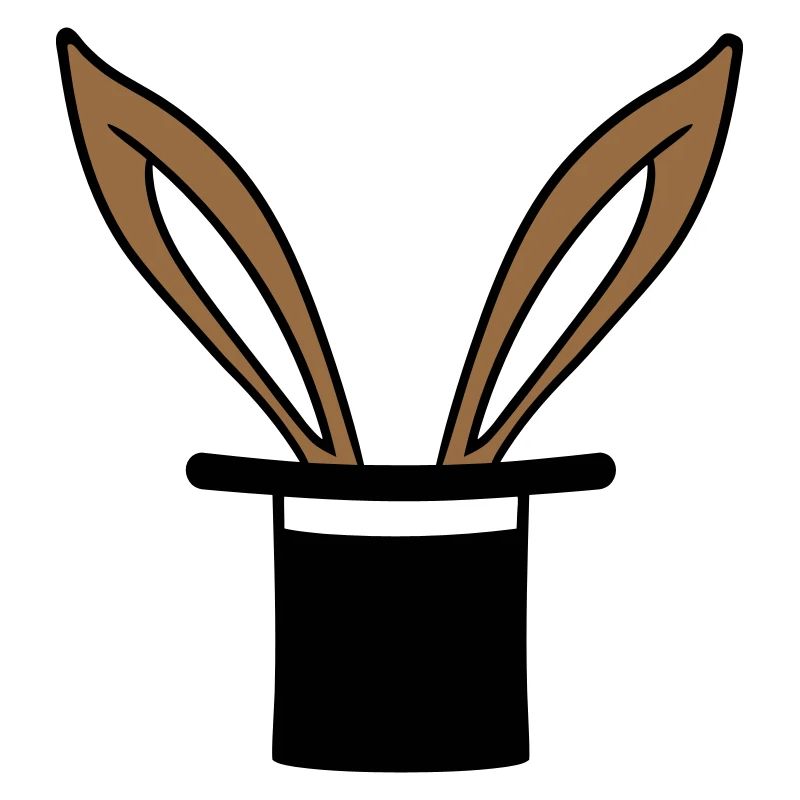 Bunny Top Hat Wizard Rabbit Wizard Trick