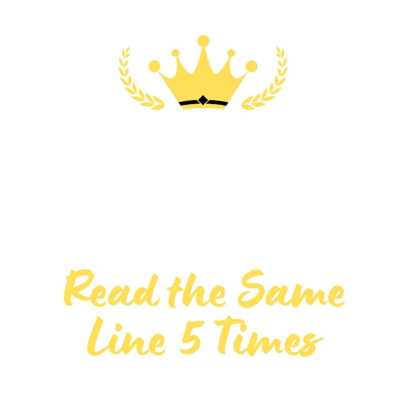 Keep Calm and Read the Same Line 5 Times