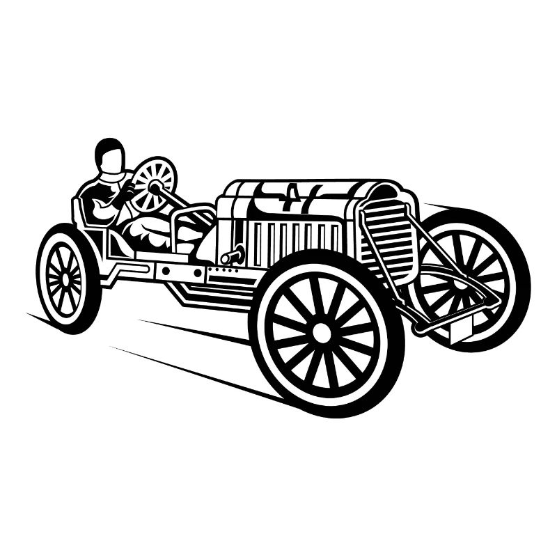 Voiture de course classique 01_schwarz