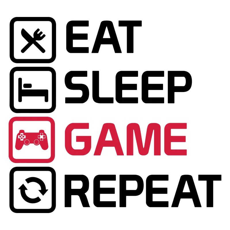 manger le jeu de sommeil répéter