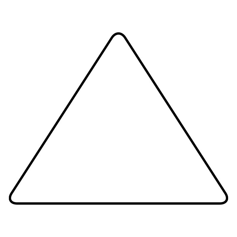 Triangle with rounded corners