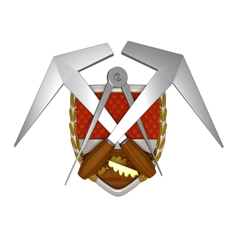 Handwerk Dachdecker Emblem