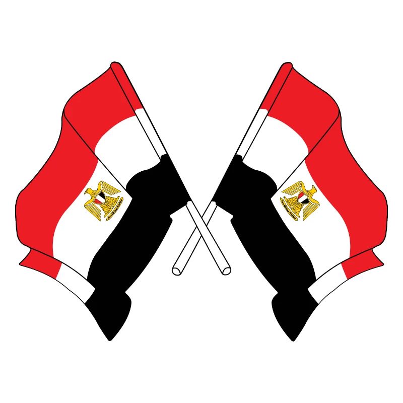Deux drapeaux Egypte