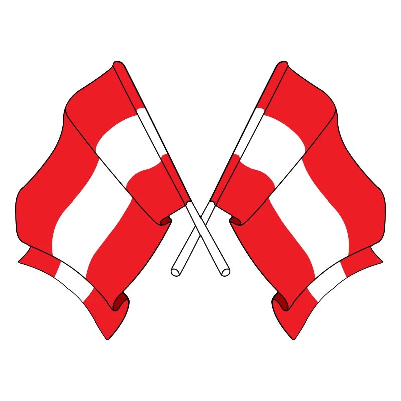 Two flags Austria