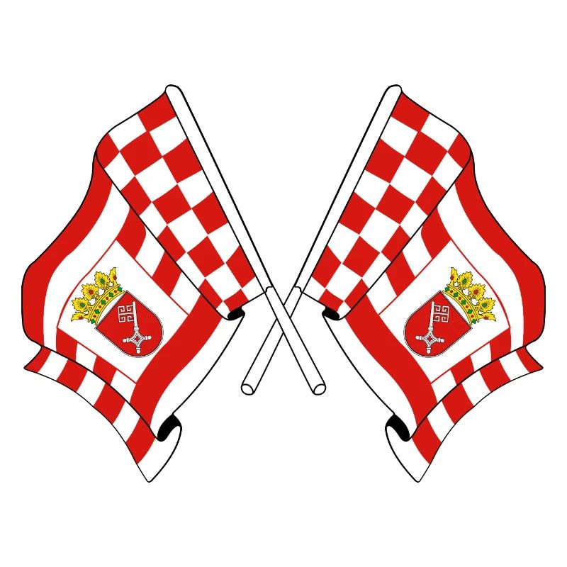 Deux drapeaux Brême