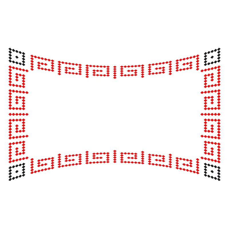 Frame pattern red