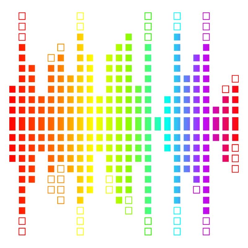 Vibrant Equalizer Sound Wave Pattern