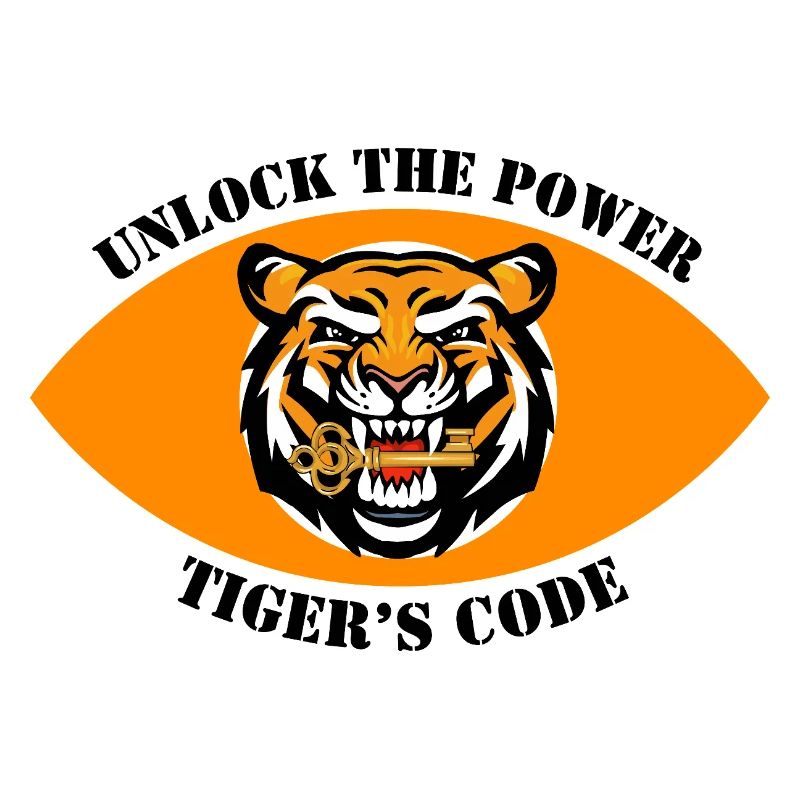 Dynamisches Tiger-Emblem-Design