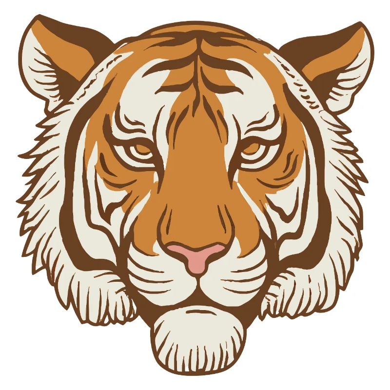 Retro Tiger – Roi de la forêt coréenne