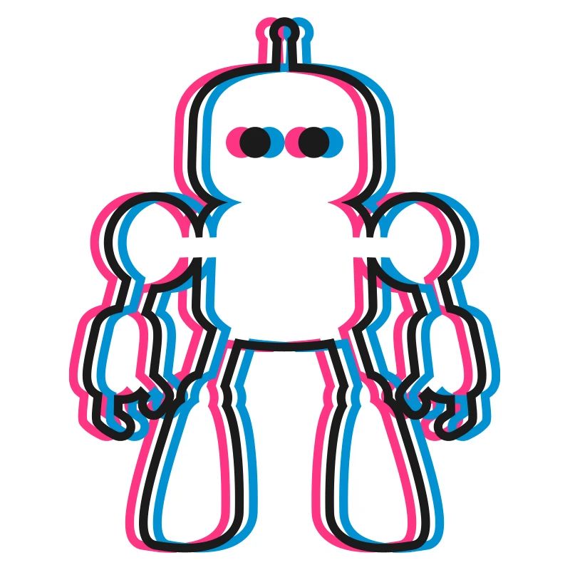 Roboter 3D Effekt KI Sci-Fi 