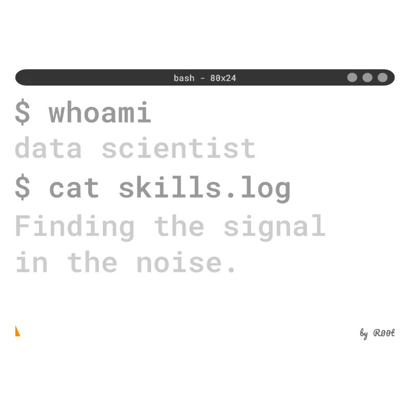 Data Scientist - Chemise de conception de terminaux
