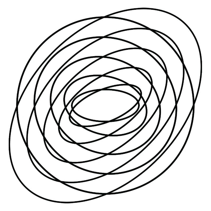 Coiled Abstract Spiral Circle