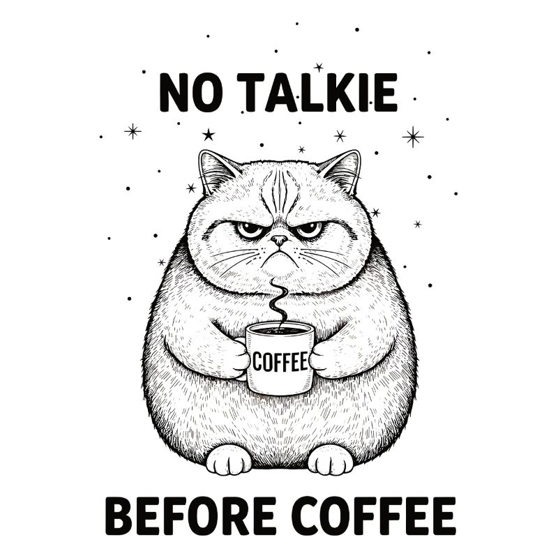 Pas de conversation devant un chat amateur de café
