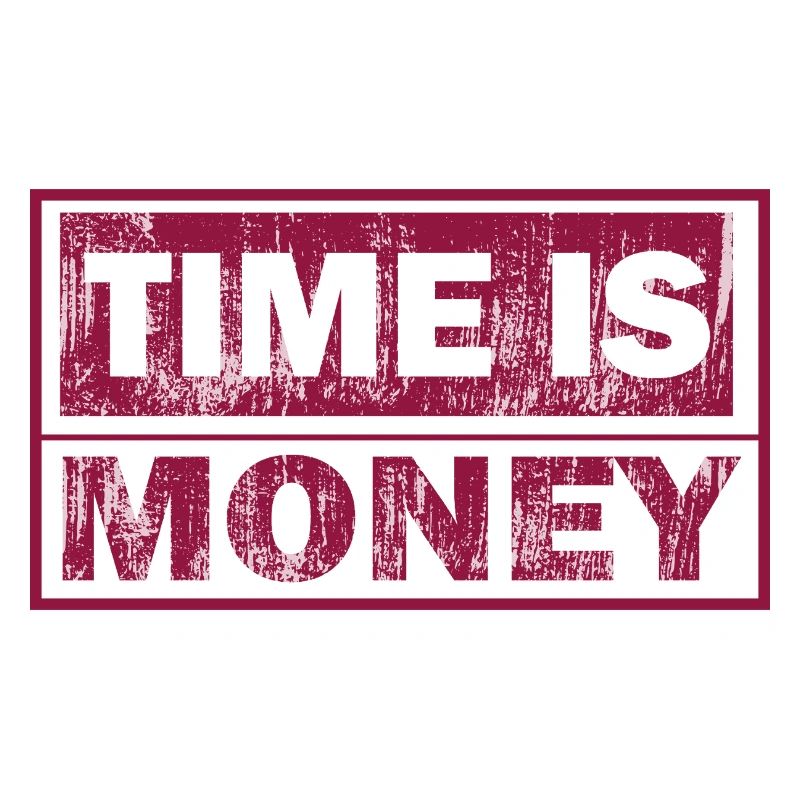Le temps, c’est de l’argent Typographie solide