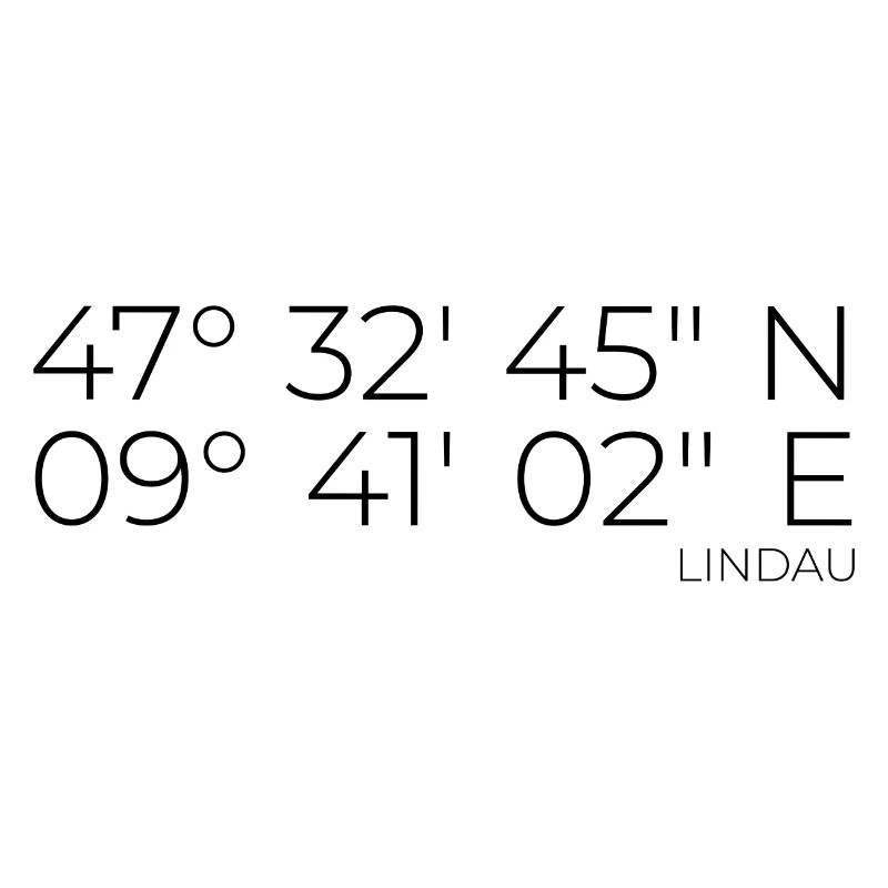 Coordinates Lindau Lake Constance