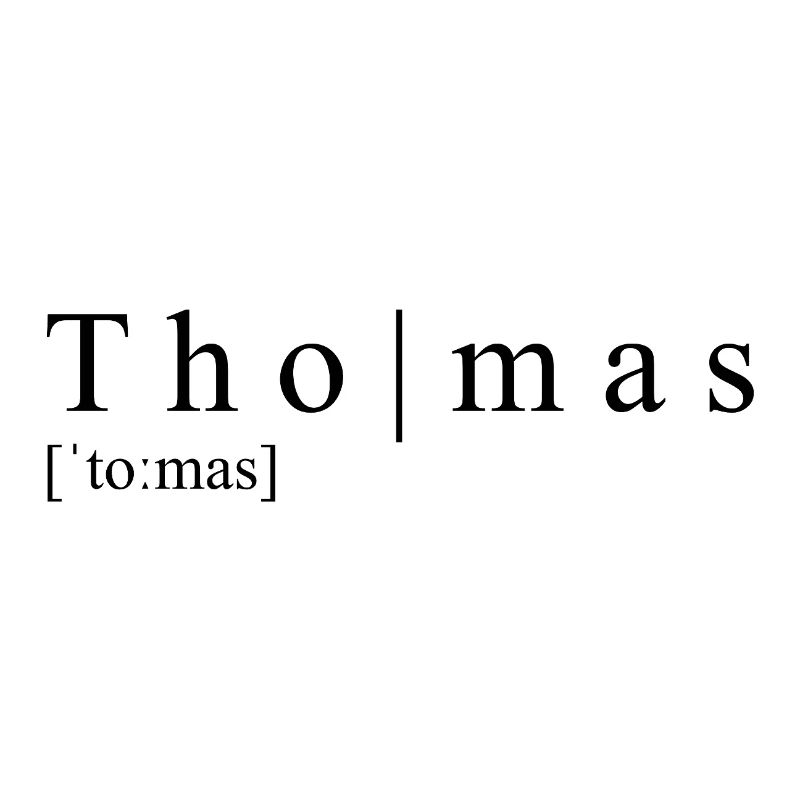 Thomas Definition Typografie