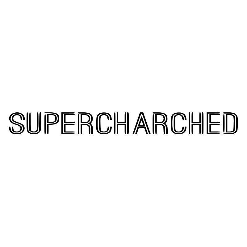 SUPERCHARCHED Schriftzug