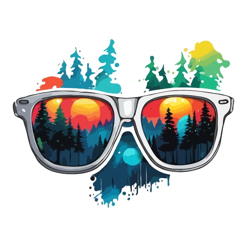 Lunettes de soleil / Reflection / Forêt / Reflection