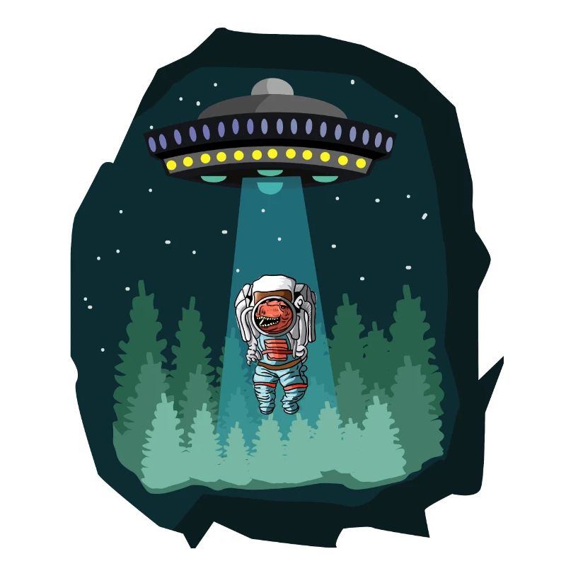 Astronaute de l'espace dinosaure