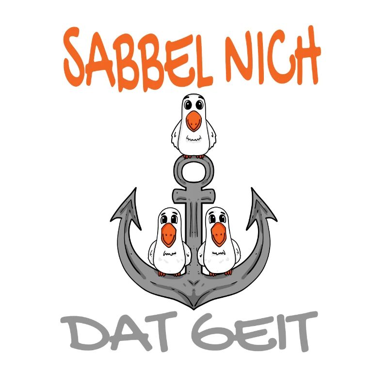 Anker mit Möwen Sabbel Nich Dat Geit