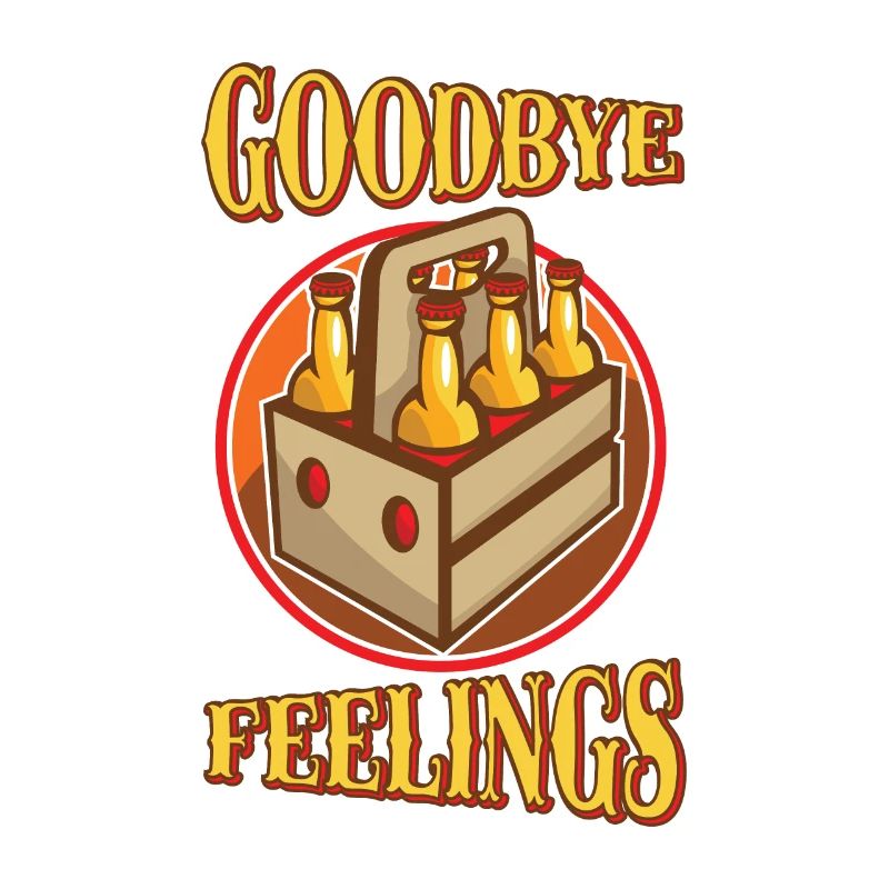 Goodbye Feeling Funny Beer Six Pack Drinking Pun