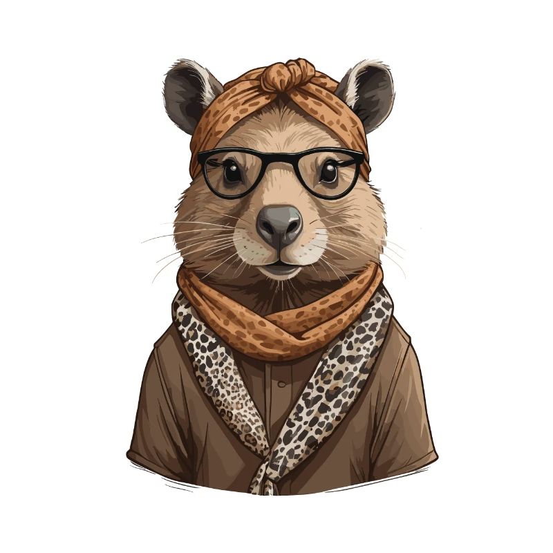 Drôle Capymama Capybara Mère Design