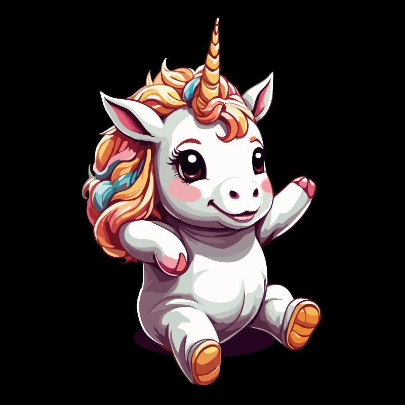 Lustige Einhörner Süßes Einhorn Einhorn Mädchen
