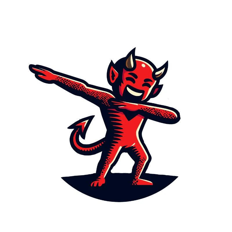 Dabbing Devil Funny Dabbing Design