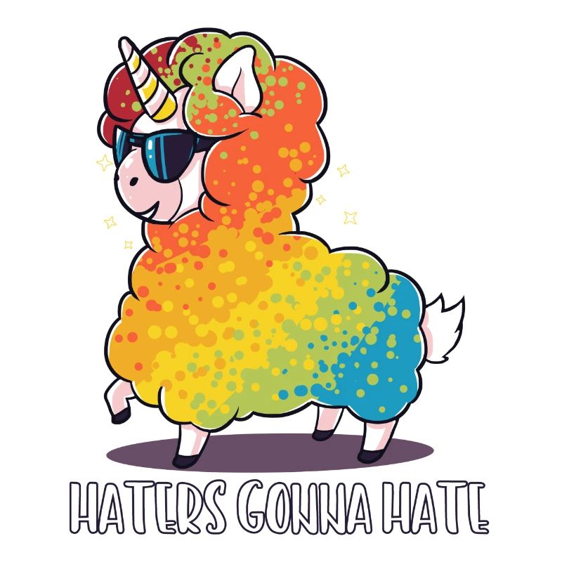 Lama Schaf Einhorn lustig Geschenk Geburtstag