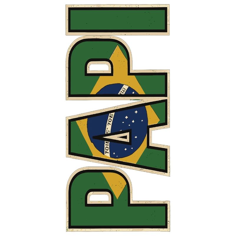 PAPI Brasil – Style rétro avec drapeaux