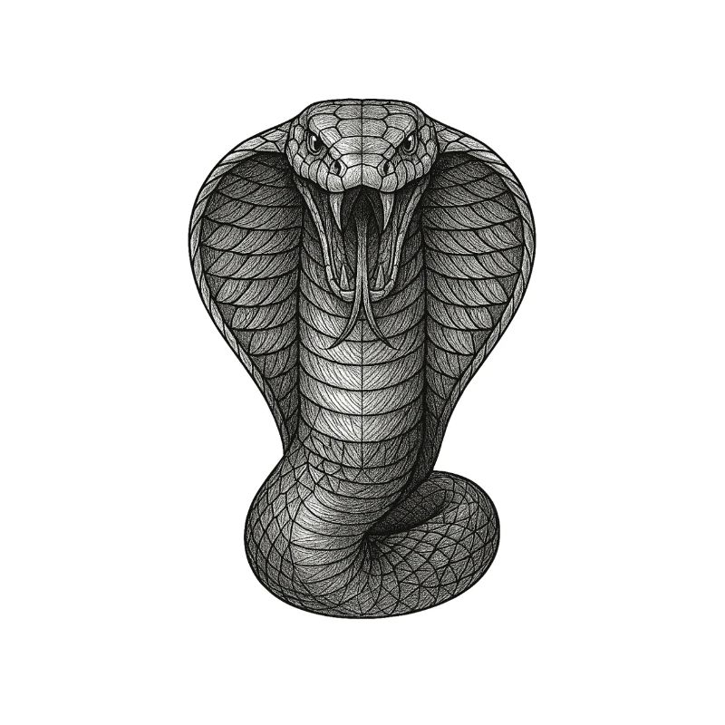 Cobra Graphite Line Illustration
