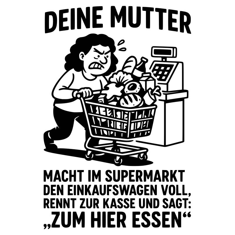 supermarkt kasse deine mutter witz