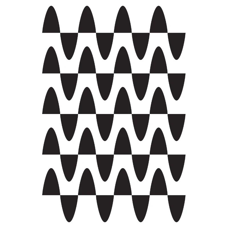 Midnight Wave Grid Pattern