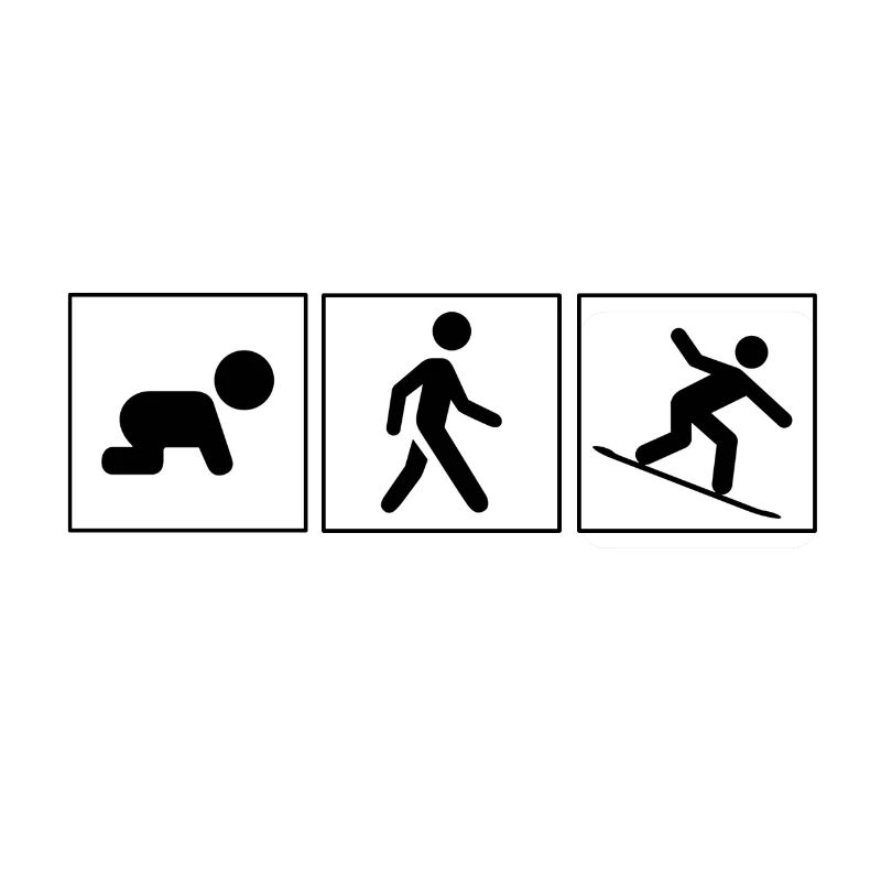 Snowboarder Evolution Schnee Boarder Geschenk