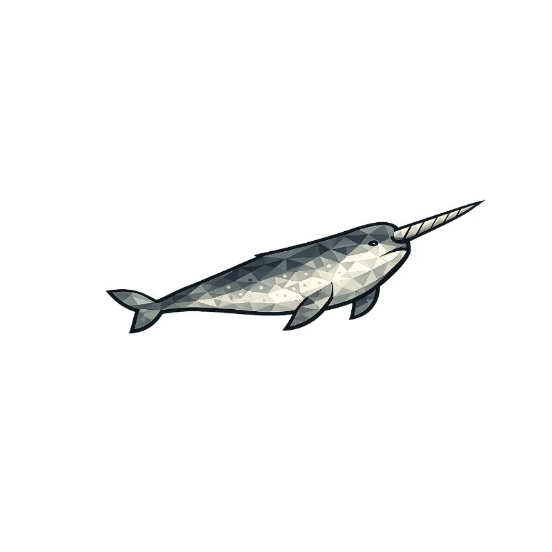 Geometric Narwhal Polygon
