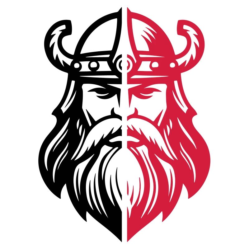 Wikinger Kopf Krieger Valhalla Odin