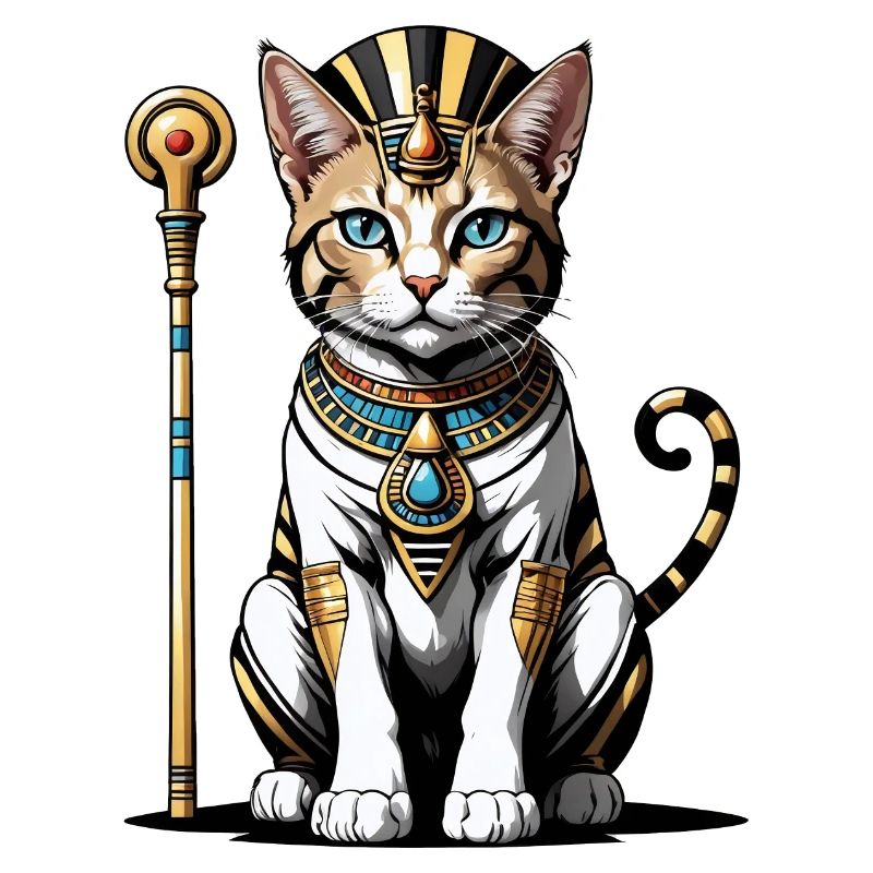 Chat Pharaon Chat Égypte Pyramide Cadeau